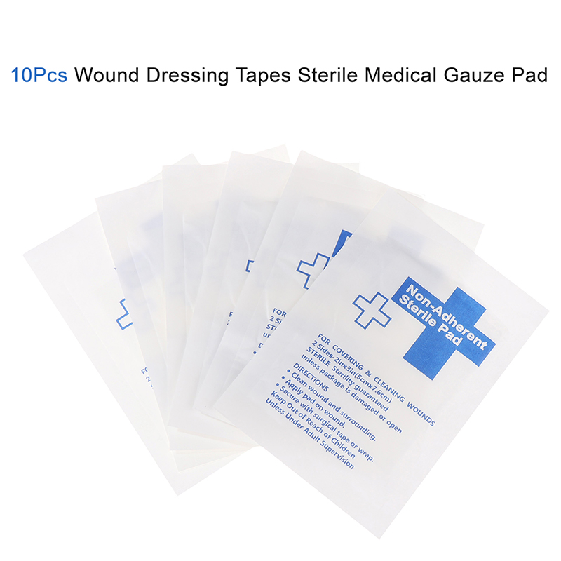 Medical Tape - 10 unidades de apósitos de gasa