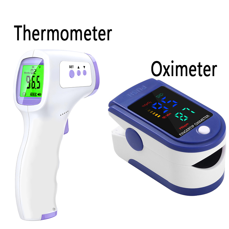 Pulse Oximeter - Termómetro infrarrojo digital para la frente,