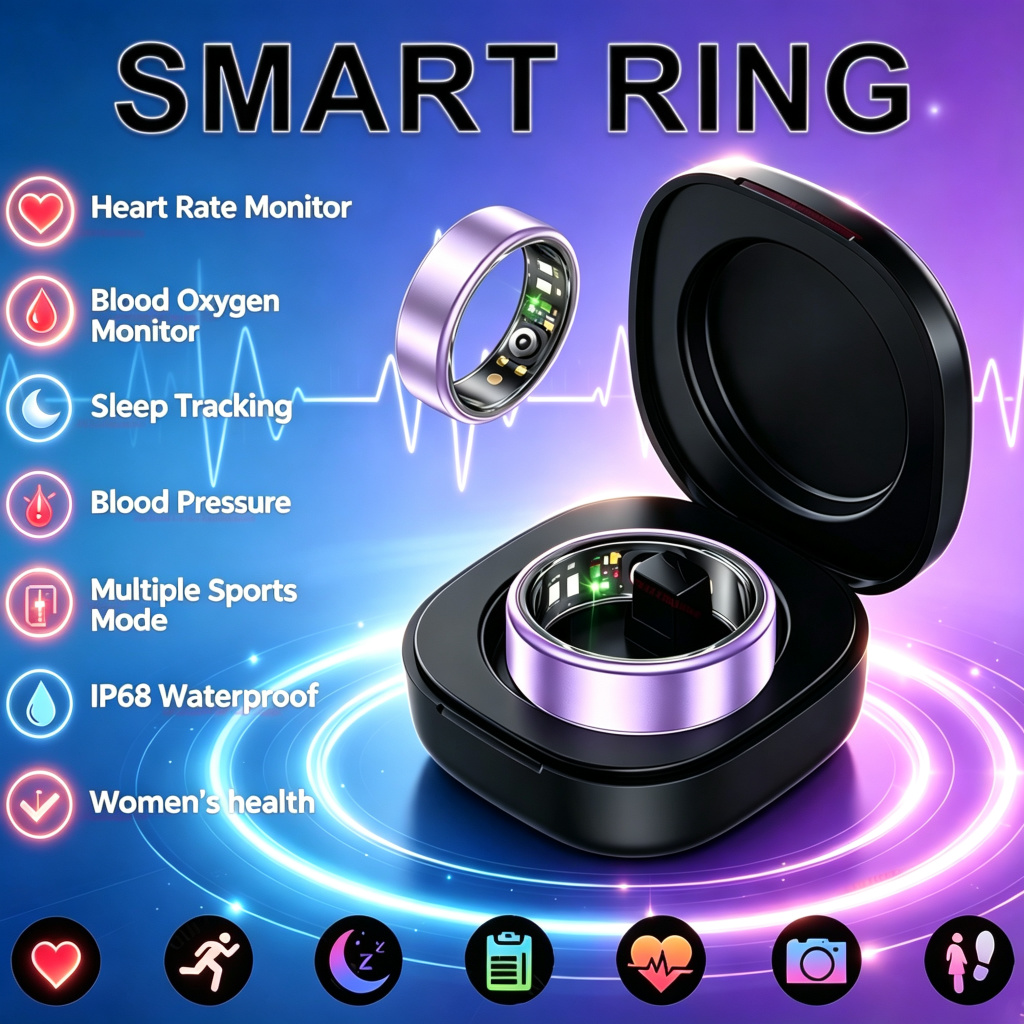 Blood Pressure Monitor - Anillo Inteligente 2026, Monitor de Presión